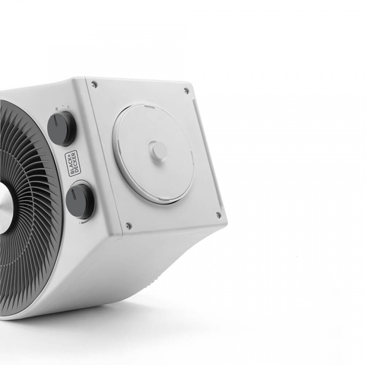 BLACK+DECKER Varmevifte 2000W 2i1 Hvit