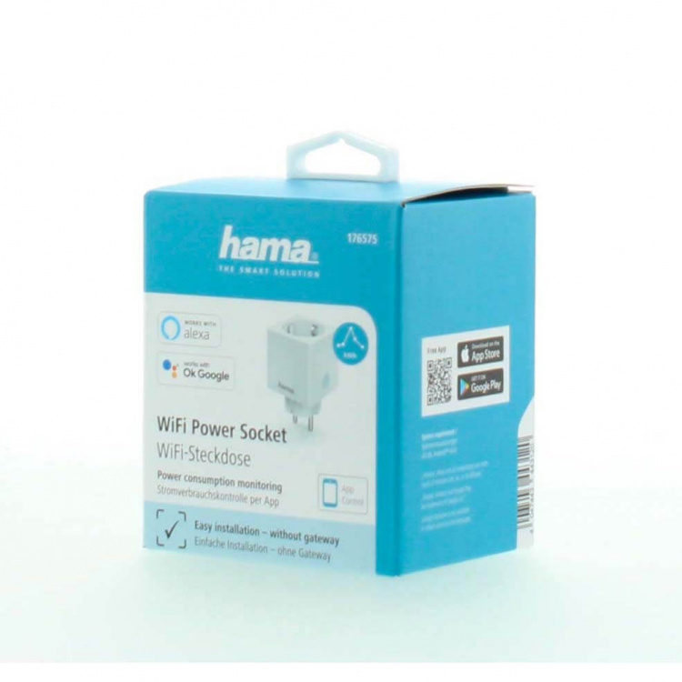 Hama WiFi-uttak Strømforbruksmåler Hama WiFi-uttak Strømforbruksmåler