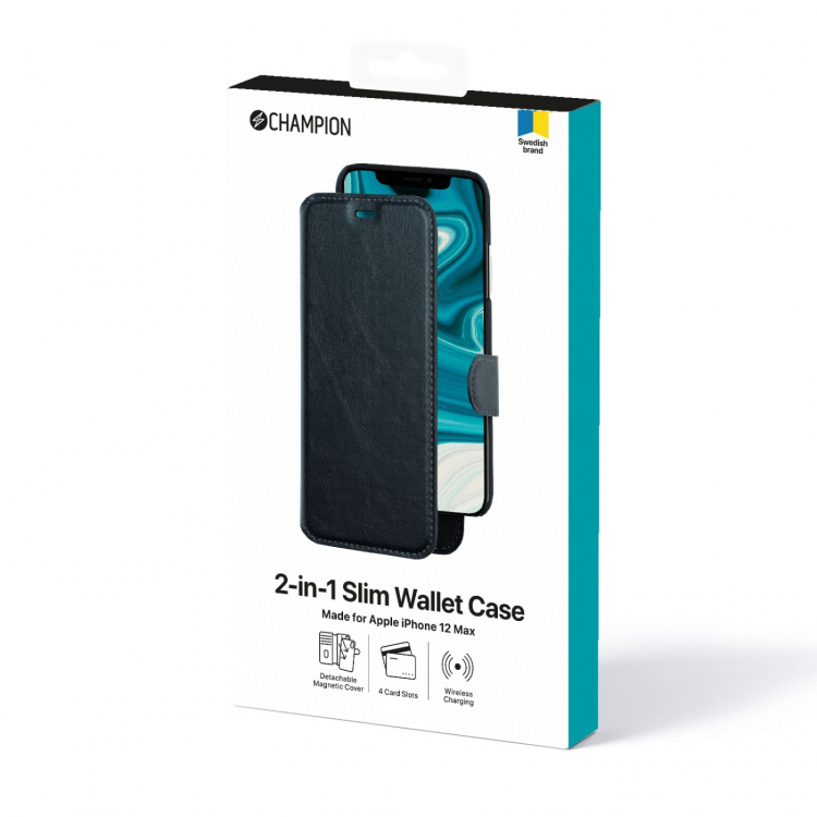 Champion 2-i-1 Slim Wallet Case iPhone 12/12 Pro