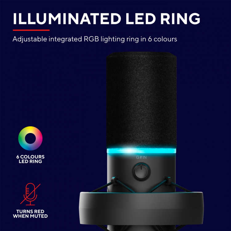 Trust GXT 255+ Onyx mikrofon og arm Trust GXT 255+ Onyx mikrofon og arm