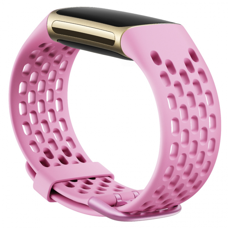 Fitbit Charge 5/6 Sportsbånd Frosted Lilac (L)
