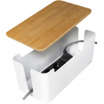 LogiLink Kabelboks - Kabelboks med bambuslokk 32x14x13cm LogiLink Kabelboks - Kabelboks med bambuslokk 32x14x13cm