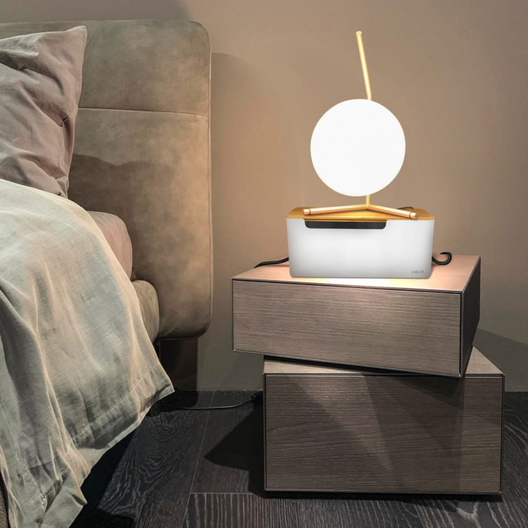 LogiLink Kabelboks - Kabelboks med bambuslokk 32x14x13cm LogiLink Kabelboks - Kabelboks med bambuslokk 32x14x13cm