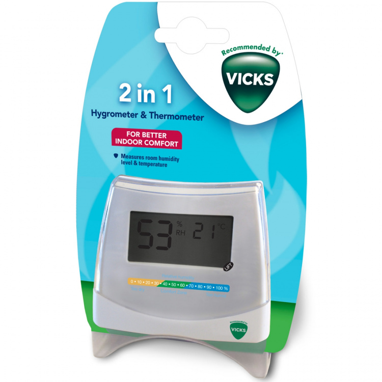Vicks 2-i-1 hygrometer og termometer V70