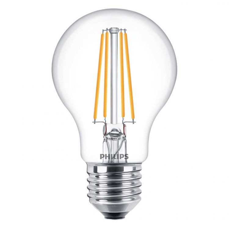 Philips 3-pakning LED E27 Normal Clear 60W 806lm Philips 3-pakning LED E27 Normal Clear 60W 806lm
