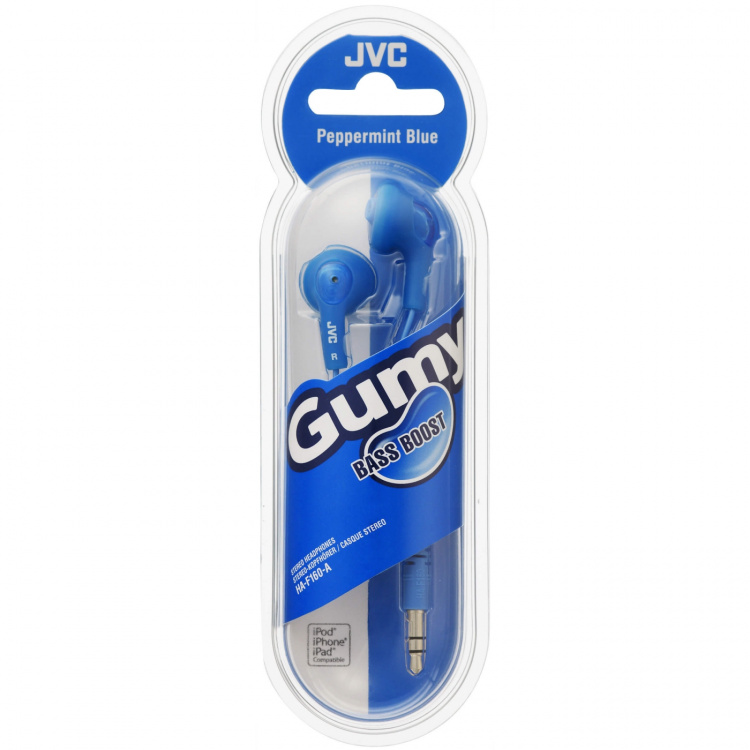 JVC Øreplugger Gumy Bass-Boost In-Ear Blå 