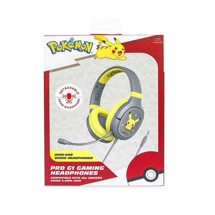 Pokémon Pikachu Gaming-Headset, Over Ear, Bom-mikrofon