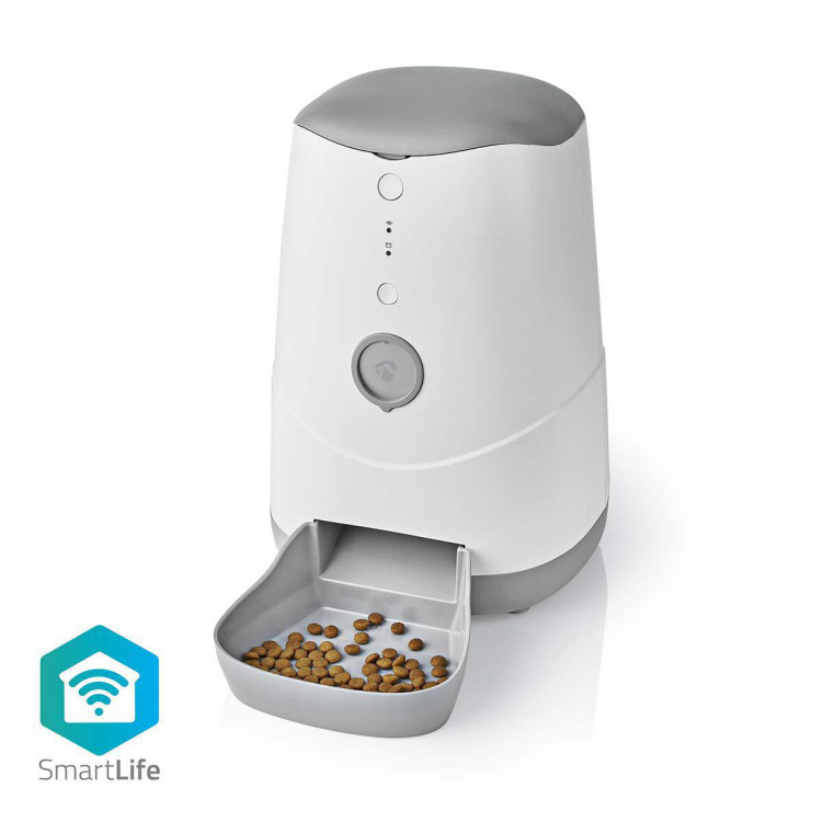Nedis SmartLife Dyrematdispenser | Automatisk hunde- og kattemater | Wi-Fi | 3.7 l | Android™ / IOS