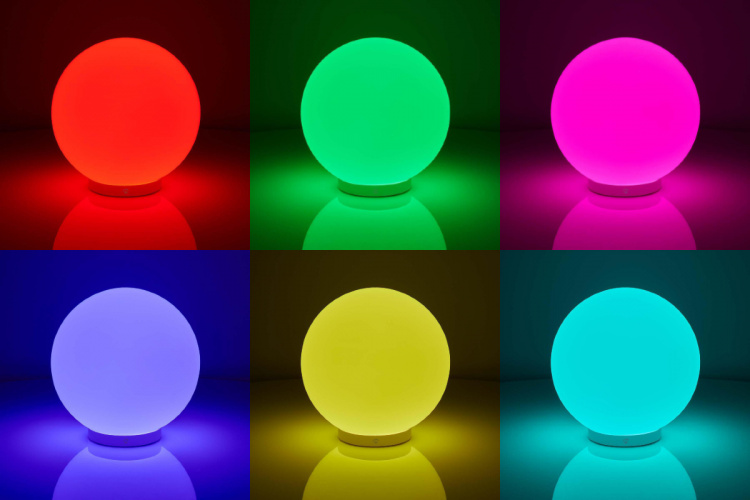 Nedis SmartLife humørlys | Wi-Fi | Rund | | 360 lm | RGB / Varm til avkjølt hvitt | 2700 - 6500 K | 5 W | Glass | 1 stk