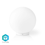Nedis SmartLife humørlys | Wi-Fi | Rund | | 360 lm | RGB / Varm til avkjølt hvitt | 2700 - 6500 K | 5 W | Glass | 1 stk