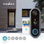 Nedis SmartLife Video Dør Telefon | Batteri drevet | Full HD 1080p | Cloud Storage (valgfritt) / microSD (ikke inkludert) | IP54 | Med bevegelses sensor | Nattsyn | Grå