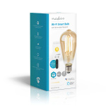 Nedis SmartLife LED Lyspære | Wi-Fi | E27 | 806 lm | 7 W | Varm Hvit | 1800 - 3000 K | Glass | Android™ / IOS | ST64 | 1 stk