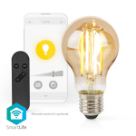 Nedis SmartLife LED Lyspære | E27 | 806 lm | 7 W | Varm Hvit | 1800 - 3000 K | Glass | Android™ / IOS | pære | 1 stk