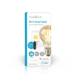 Nedis SmartLife LED Lyspære | E27 | 806 lm | 7 W | Varm Hvit | 1800 - 3000 K | Glass | Android™ / IOS | pære | 1 stk