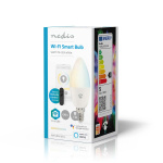 Nedis SmartLife LED-Pære | Wi-Fi | E14 | 470 lm | 4.90 W | Varm til avkjølt hvitt | 2700 - 6500 K | Android™ / IOS | Lyshvit | 1 stk Nedis SmartLife LED-Pære | Wi-Fi | E14 | 470 lm | 4.90 W | Varm til avkjølt hvitt | 2700 - 6500 K | Android™ / IOS | Lyshvit | 1 stk
