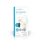 Nedis SmartLife LED-Pære | Wi-Fi | E14 | 470 lm | 4.90 W | Varm til avkjølt hvitt | 2700 - 6500 K | Android™ / IOS | Lyshvit | 1 stk Nedis SmartLife LED-Pære | Wi-Fi | E14 | 470 lm | 4.90 W | Varm til avkjølt hvitt | 2700 - 6500 K | Android™ / IOS | Lyshvit | 1 stk