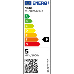 Nedis SmartLife Fullfarge LED-Pære | E14 | 470 lm | 4.90 W | RGB / Varm til avkjølt hvitt | 2700 - 6500 K | Android™ / IOS | Lyshvit | 1 stk