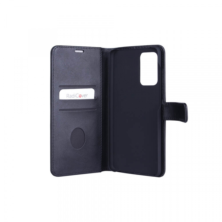 Radicover Strålingsbeskyttelse Lommebok PU Samsung A72 Flipcover Svart Radicover Strålingsbeskyttelse Lommebok PU Samsung A72 Flipcover Svart