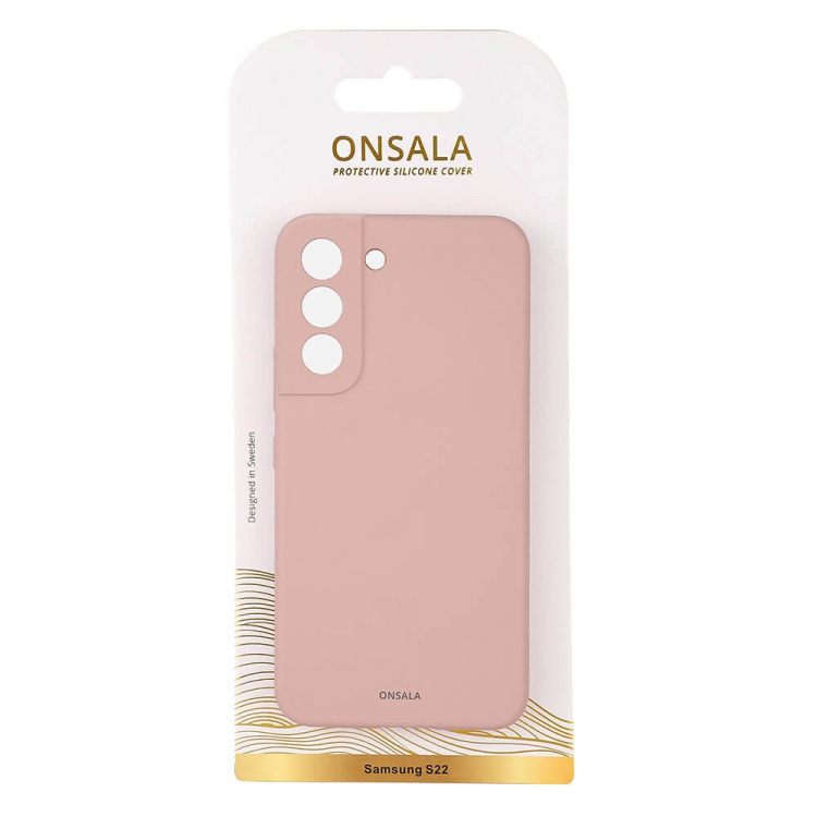 Onsala Mobildeksel Silikon Sand Pink - Samsung S22