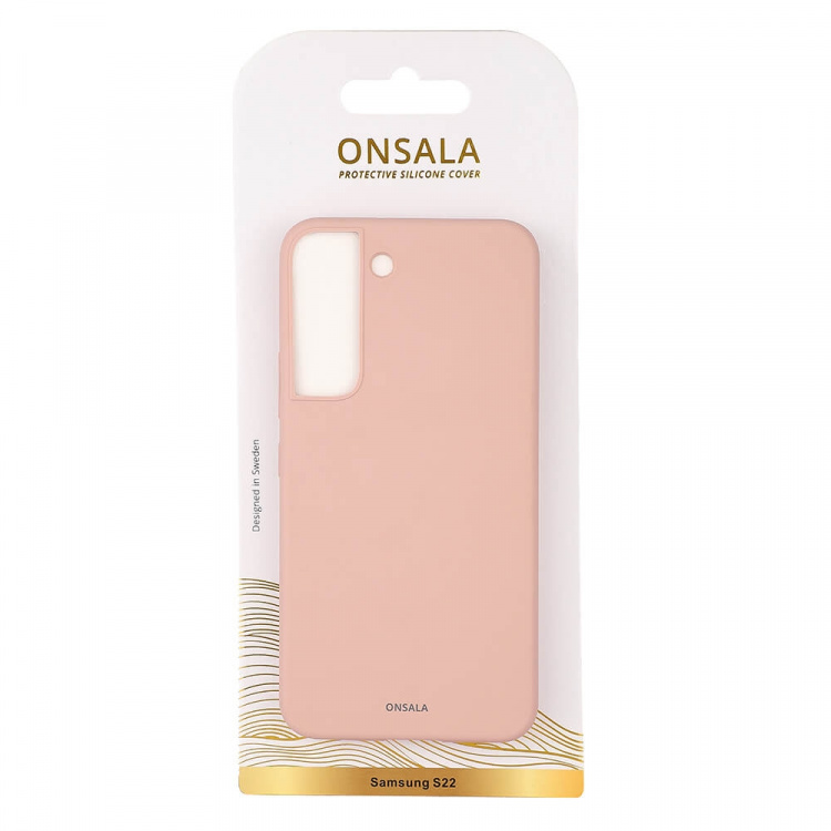 Onsala Mobildeksel Silikon Sand Pink - Samsung S22