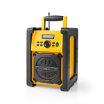 Nedis FM-radio | Jobsite Radio | FM | Batteri drevet / Nettstrøm drevet | Digitalt | 15 W | Skjermstørrelse: 2.2  Nedis FM-radio | Jobsite Radio | FM | Batteri drevet / Nettstrøm drevet | Digitalt | 15 W | Skjermstørrelse: 2.2