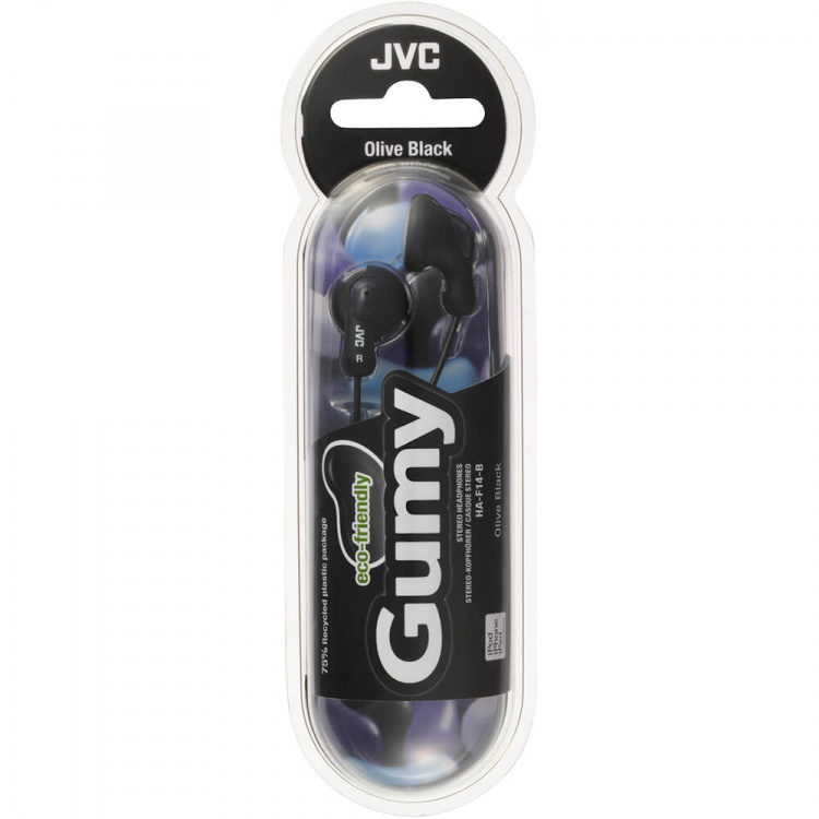 JVC Hodetelefon F14 Gumy In-Ear Svart