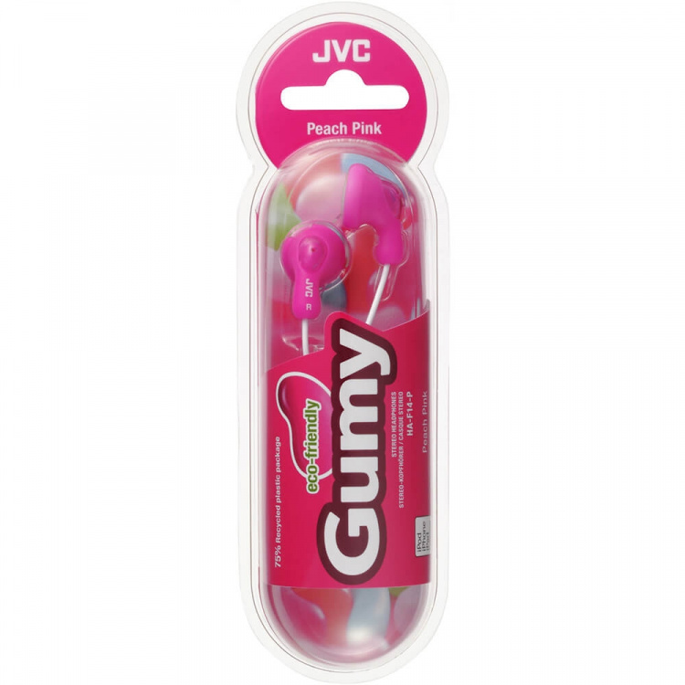 JVC Hodetelefon F14 Gumy In-Ear Rosa JVC Hodetelefon F14 Gumy In-Ear Rosa