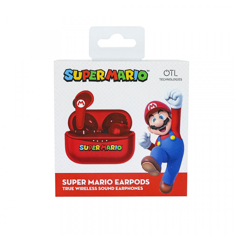 Super Mario Hodetelefon In-Ear TWS Rød Super Mario Hodetelefon In-Ear TWS Rød