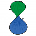 Hama Foldbar Bakgrunn 2-i-2 Grønn/Blå 150x200 cm Hama Foldbar Bakgrunn 2-i-2 Grønn/Blå 150x200 cm