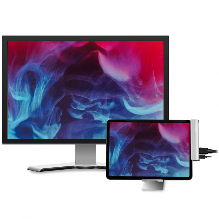 LogiLink USB-dokkingstasjon iPad 7-port USB3.2 Aluminium
