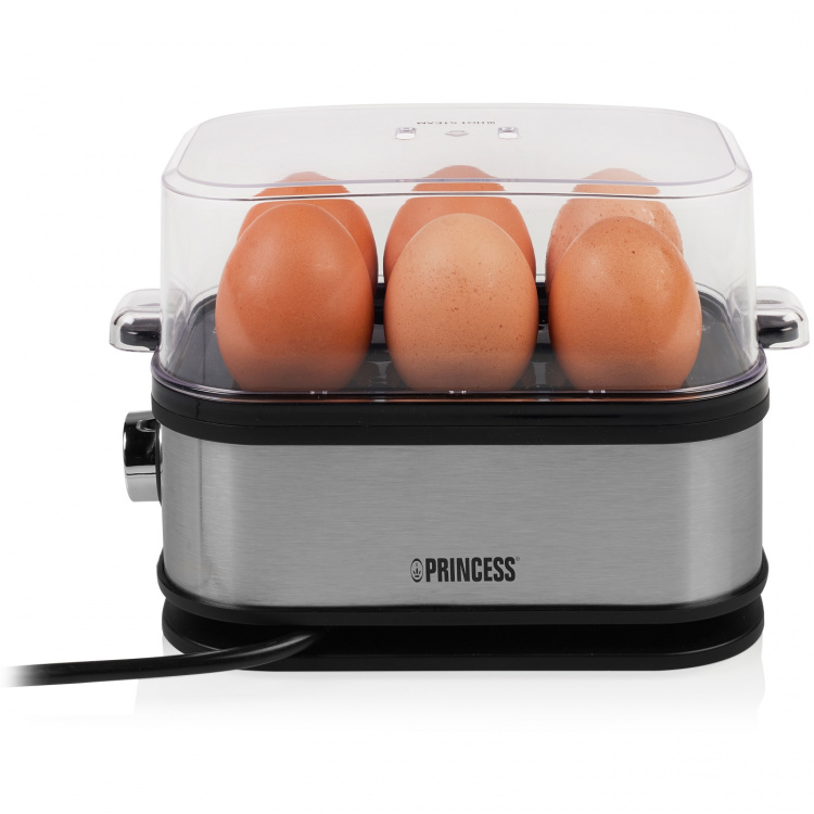 Princess Eggkoker 6 egg 400Watt Rustfritt stål Princess Eggkoker 6 egg 400Watt Rustfritt stål