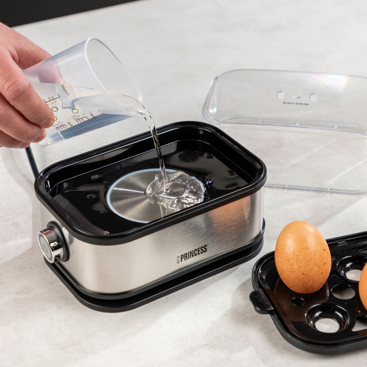 Princess Eggkoker 6 egg 400Watt Rustfritt stål Princess Eggkoker 6 egg 400Watt Rustfritt stål