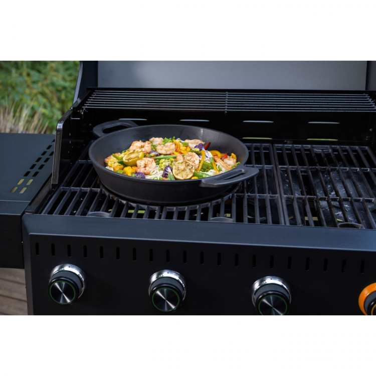 Mustang Wokpanne i støpejern Multigrill 30 cm