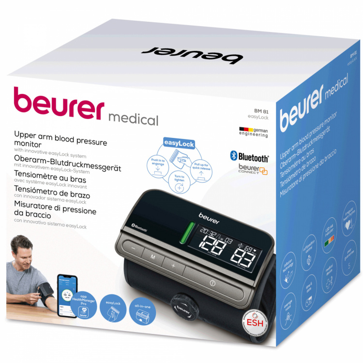 Blodtrykksmåler - easyLock Bluetooth BM 81 Blodtrykksmåler - easyLock Bluetooth BM 81