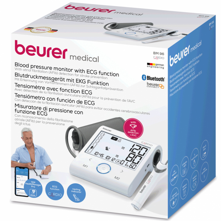 Beurer Blodtrykksmåler - EKG Bluetooth® BM 96