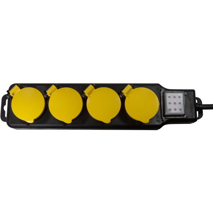 LogiLink 4-veis utendørs strømuttak med bryter IP44