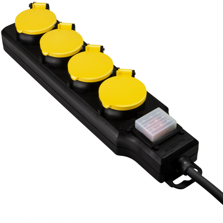 LogiLink 4-veis utendørs strømuttak med bryter IP44