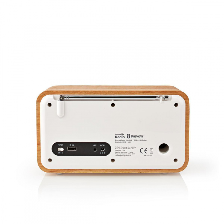 Nedis Internet Radio | Bord design | Bluetooth® / Wi-Fi | DAB+ / FM / Internet | 2.4 