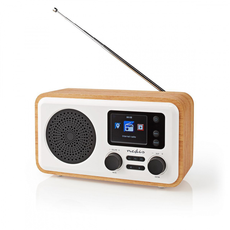 Nedis Internet Radio | Bord design | Bluetooth® / Wi-Fi | DAB+ / FM / Internet | 2.4 