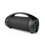 Nedis Bluetooth® Party Boombox | 6 timer | 2.0 | 150 W | Media avspilling: AUX / USB | IPX5 | Linkable | Bære håndtak | Party lys | Sort Nedis Bluetooth® Party Boombox | 6 timer | 2.0 | 150 W | Media avspilling: AUX / USB | IPX5 | Linkable | Bære håndtak | Party lys | Sort