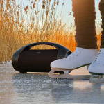 Nedis Bluetooth® Party Boombox | 6 timer | 2.0 | 150 W | Media avspilling: AUX / USB | IPX5 | Linkable | Bære håndtak | Party lys | Sort Nedis Bluetooth® Party Boombox | 6 timer | 2.0 | 150 W | Media avspilling: AUX / USB | IPX5 | Linkable | Bære håndtak | Party lys | Sort