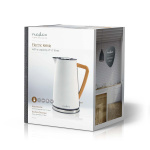 Nedis Vannkoker | 1.7 l | Soft-Touch | Hvit | Roterbar 360 grader | Skjult varmeelement | Strix® kontroll | Koketørr beskyttelse