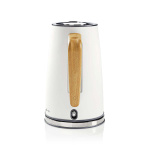 Nedis Vannkoker | 1.7 l | Soft-Touch | Hvit | Roterbar 360 grader | Skjult varmeelement | Strix® kontroll | Koketørr beskyttelse