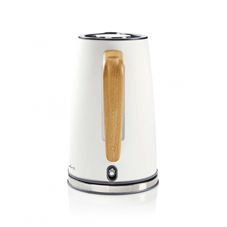 Nedis Vannkoker | 1.7 l | Soft-Touch | Hvit | Roterbar 360 grader | Skjult varmeelement | Strix® kontroll | Koketørr beskyttelse