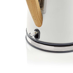 Nedis Vannkoker | 1.7 l | Soft-Touch | Hvit | Roterbar 360 grader | Skjult varmeelement | Strix® kontroll | Koketørr beskyttelse