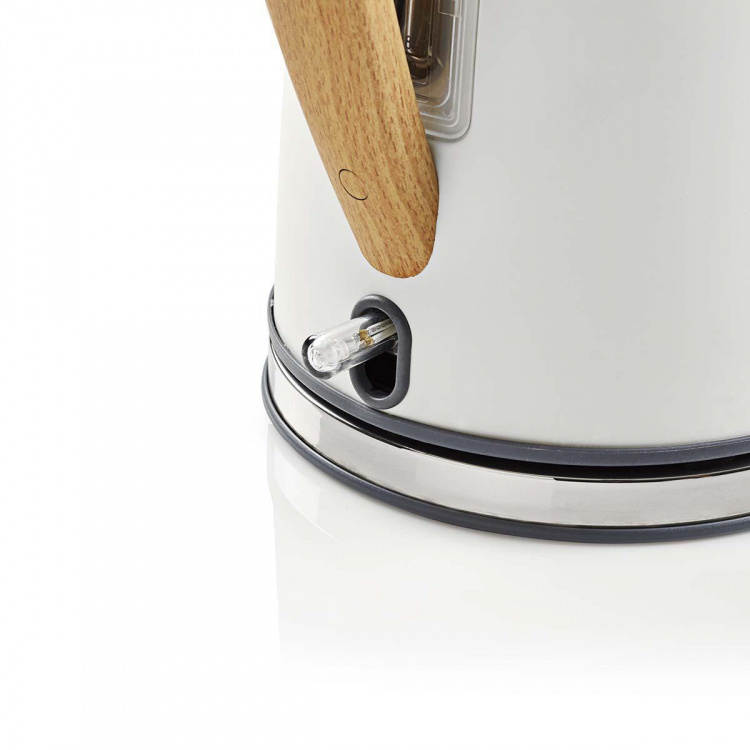 Nedis Vannkoker | 1.7 l | Soft-Touch | Hvit | Roterbar 360 grader | Skjult varmeelement | Strix® kontroll | Koketørr beskyttelse