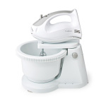 Nedis Håndmikser | 200 W | 5 Hastighetsinnstillinger | Turbo-funksjon | Dreieskål / 2 deigkroker / 2 visper | Grå / Hvit Nedis Håndmikser | 200 W | 5 Hastighetsinnstillinger | Turbo-funksjon | Dreieskål / 2 deigkroker / 2 visper | Grå / Hvit