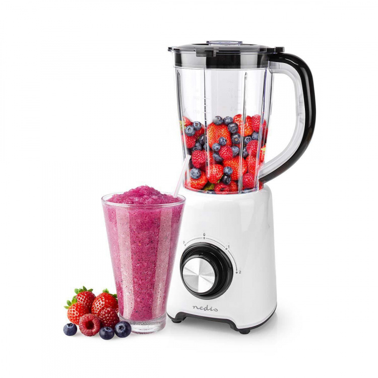 Nedis Stand Blender | 800 W | 1.5 l | Plast | 2 Hastighetsinnstillinger | Hvit Nedis Stand Blender | 800 W | 1.5 l | Plast | 2 Hastighetsinnstillinger | Hvit