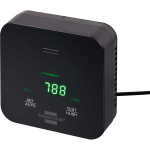 CO2-måler C2M L 4050 / Overvåking av luftkvalitet (med display og akustisk signal, med integrert batteri, opptil 12 timers drift)