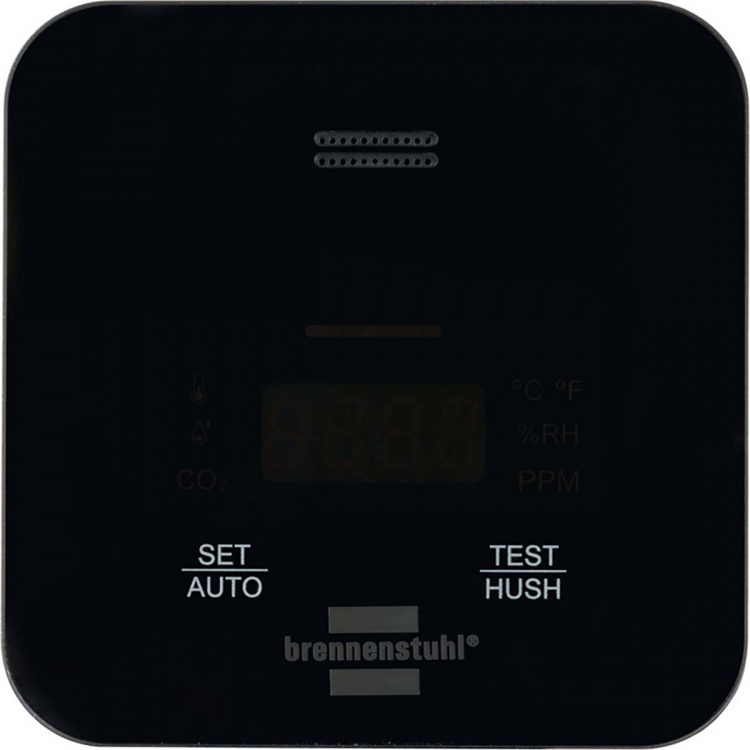 CO2-måler C2M L 4050 / Overvåking av luftkvalitet (med display og akustisk signal, med integrert batteri, opptil 12 timers drift)
